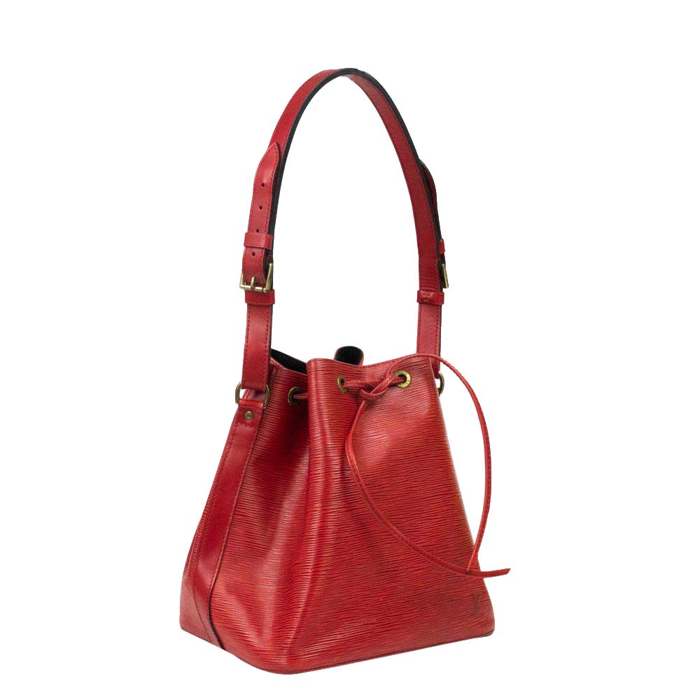 

Louis Vuitton Red Epi Leather Petite Noe Bucket Bag