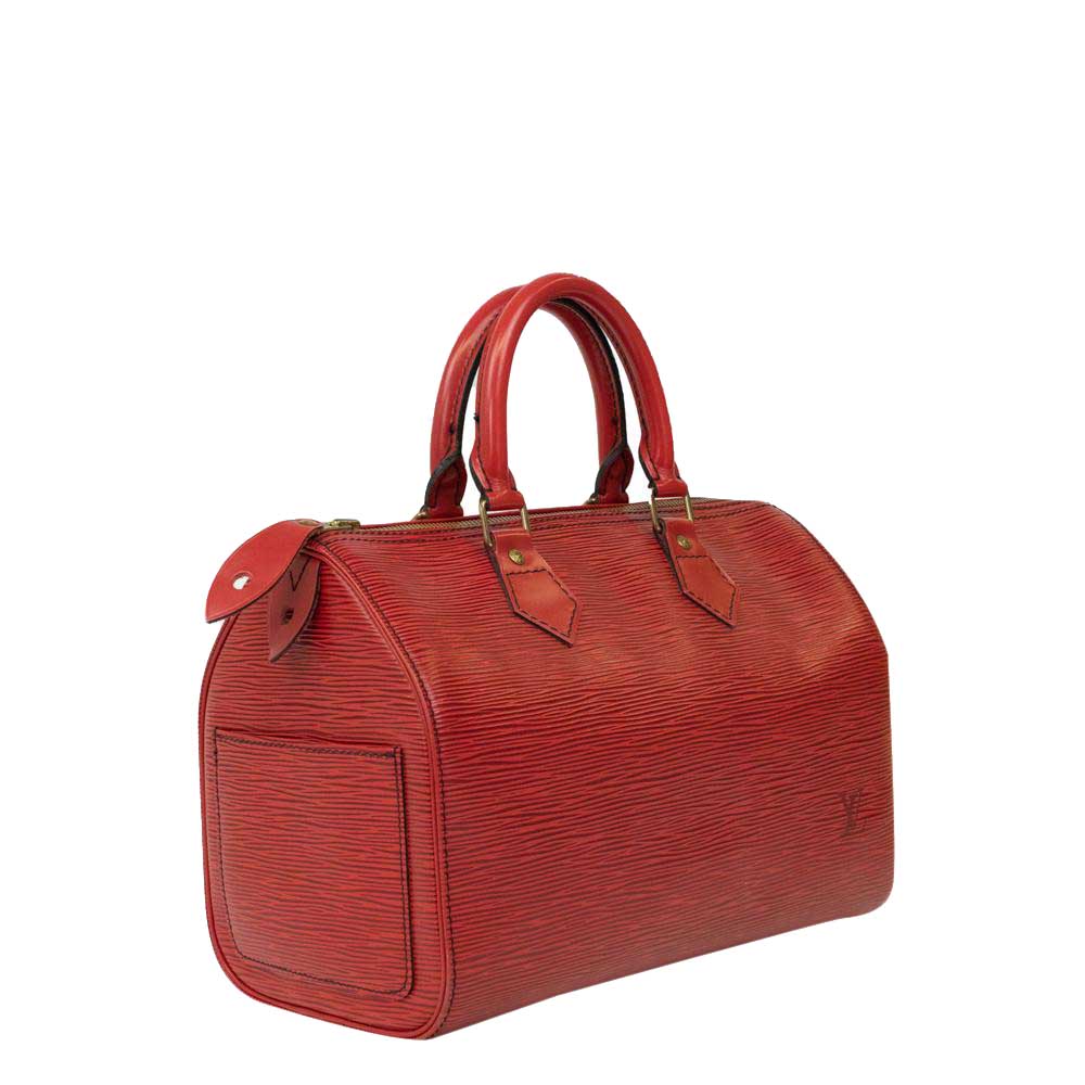 

Louis Vuitton Red Epi Leather Speedy Bag