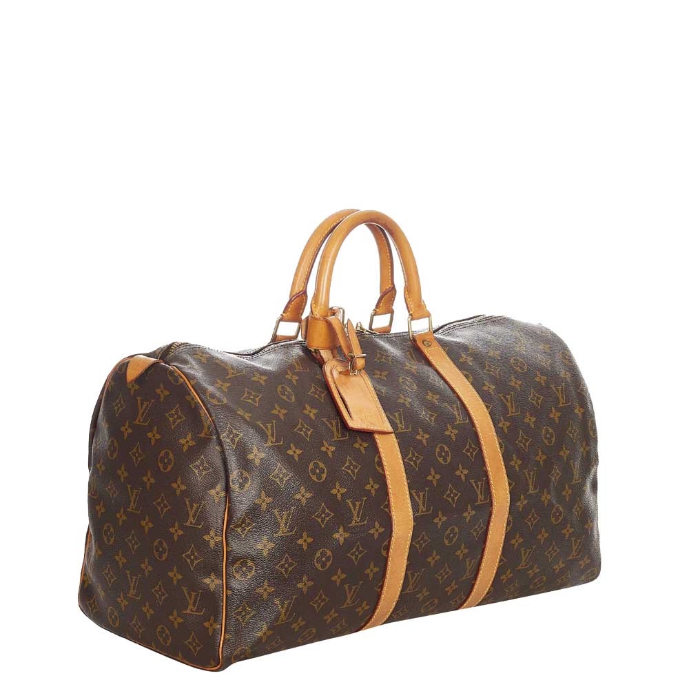 

Louis Vuitton Monogram Canvas Keepall 50 Bag, Brown