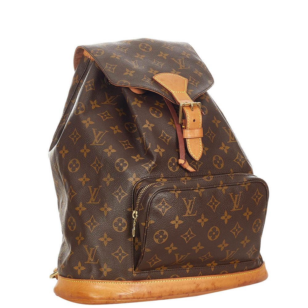 

Louis Vuitton Monogram Canvas Montsouris GM Backpack, Brown