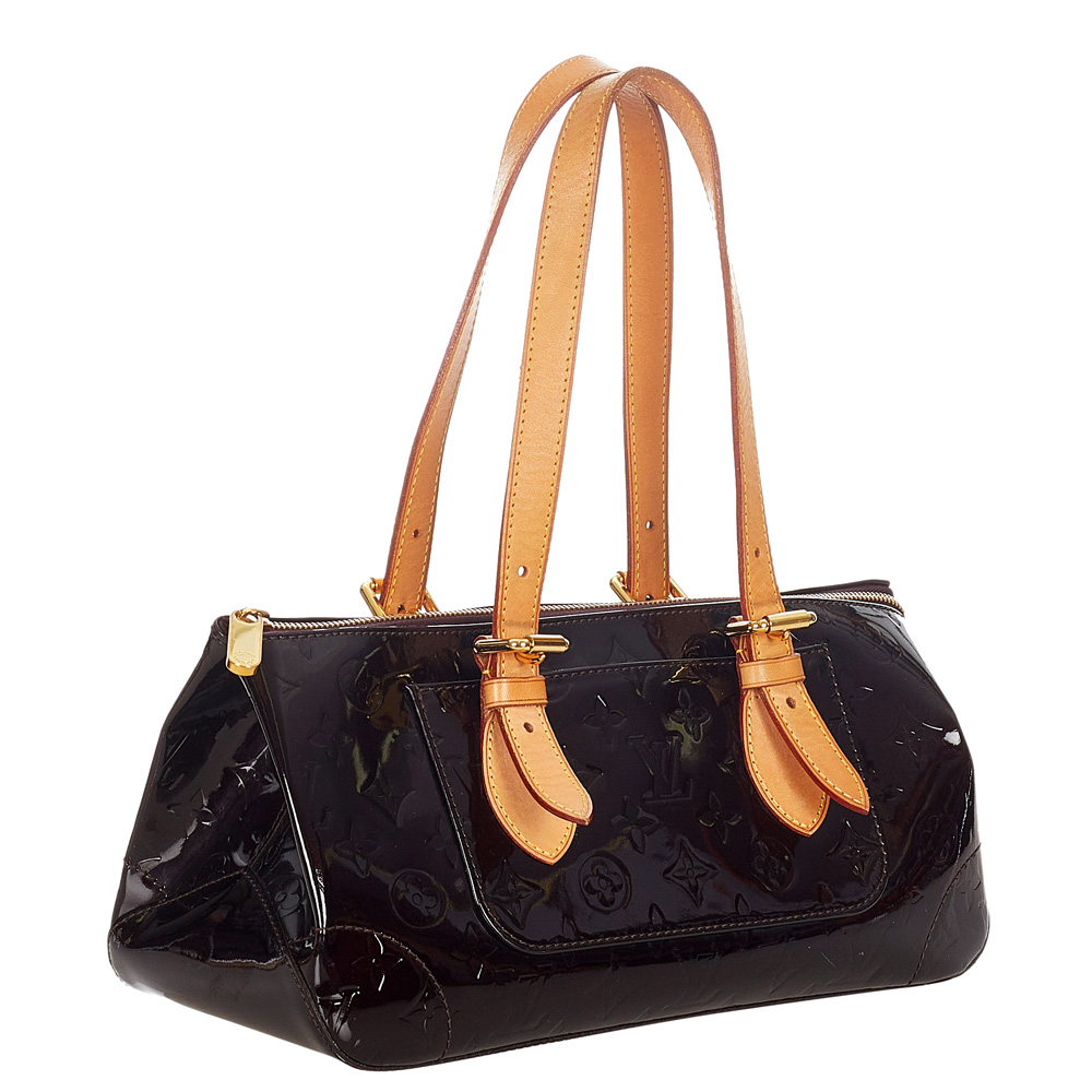 

Louis Vuitton Brown Monogram Vernis Rosewood Avenue Bag