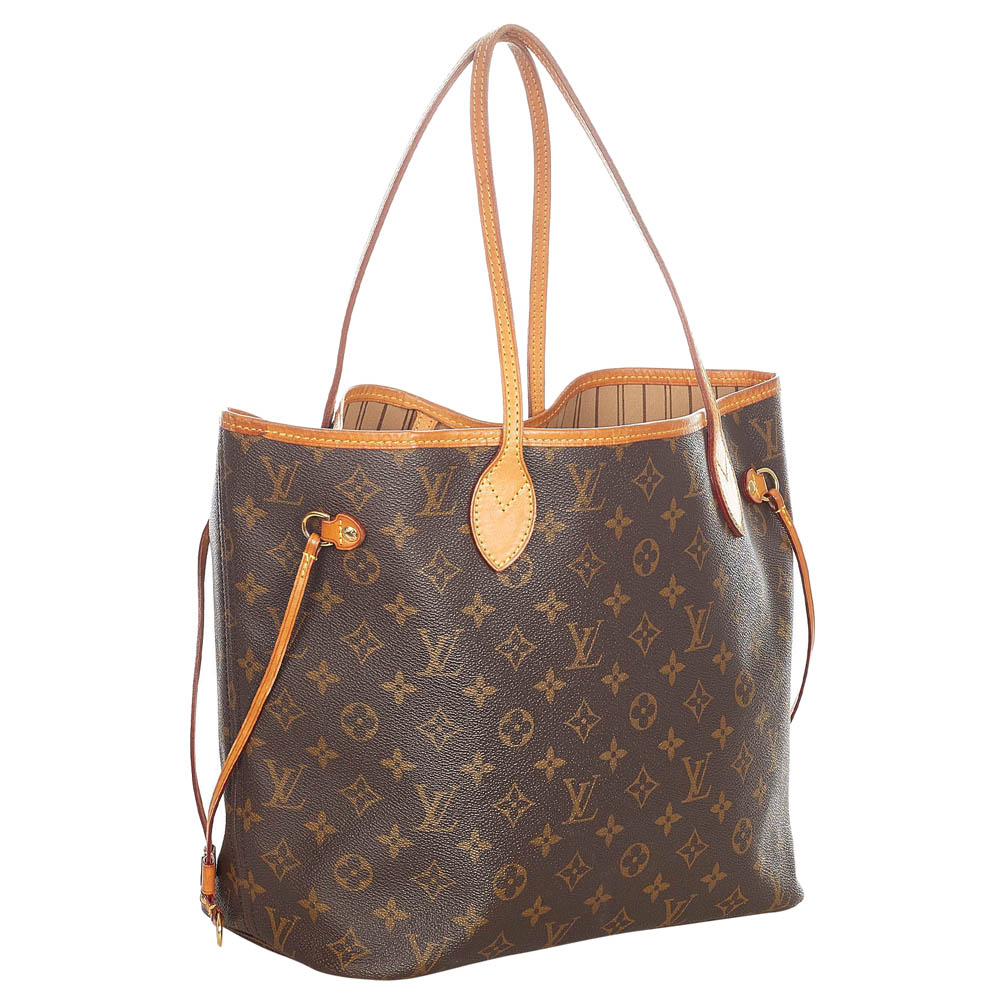 

Louis Vuitton Monogram Canvas Neverfull MM Bag, Brown