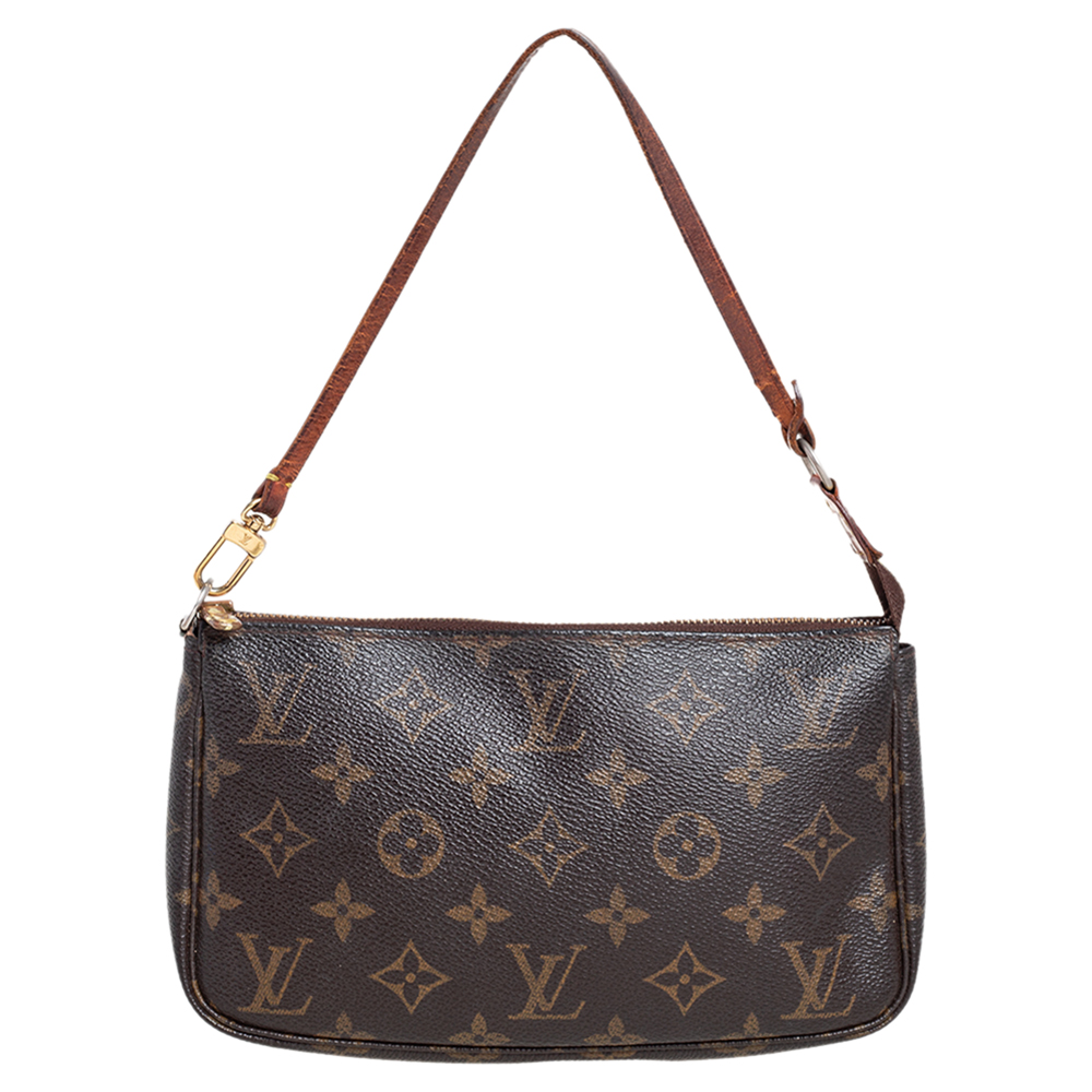 Louis Vuitton Pochette To-Go Bag Monogram Canvas In Black - Praise