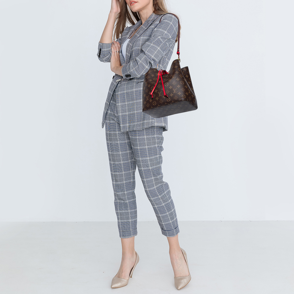 

Louis Vuitton Monogram Canvas Petit Noe Bag, Red