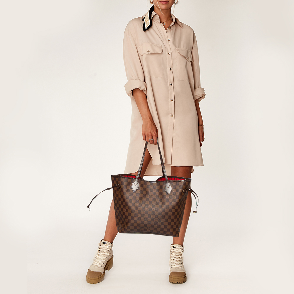 

Louis Vuitton Damier Ebene Canvas Neverfull MM Bag, Brown