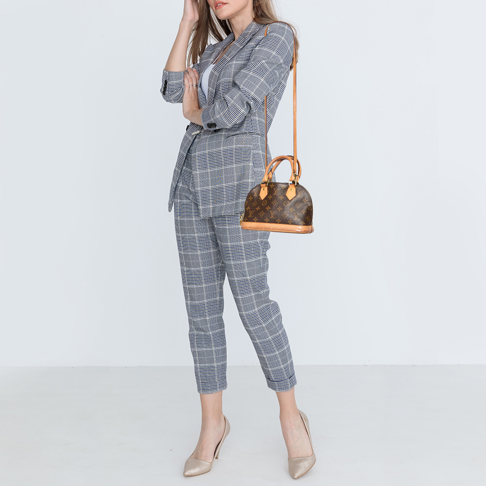 

Louis Vuitton Monogram Canvas Alma BB Bag, Brown