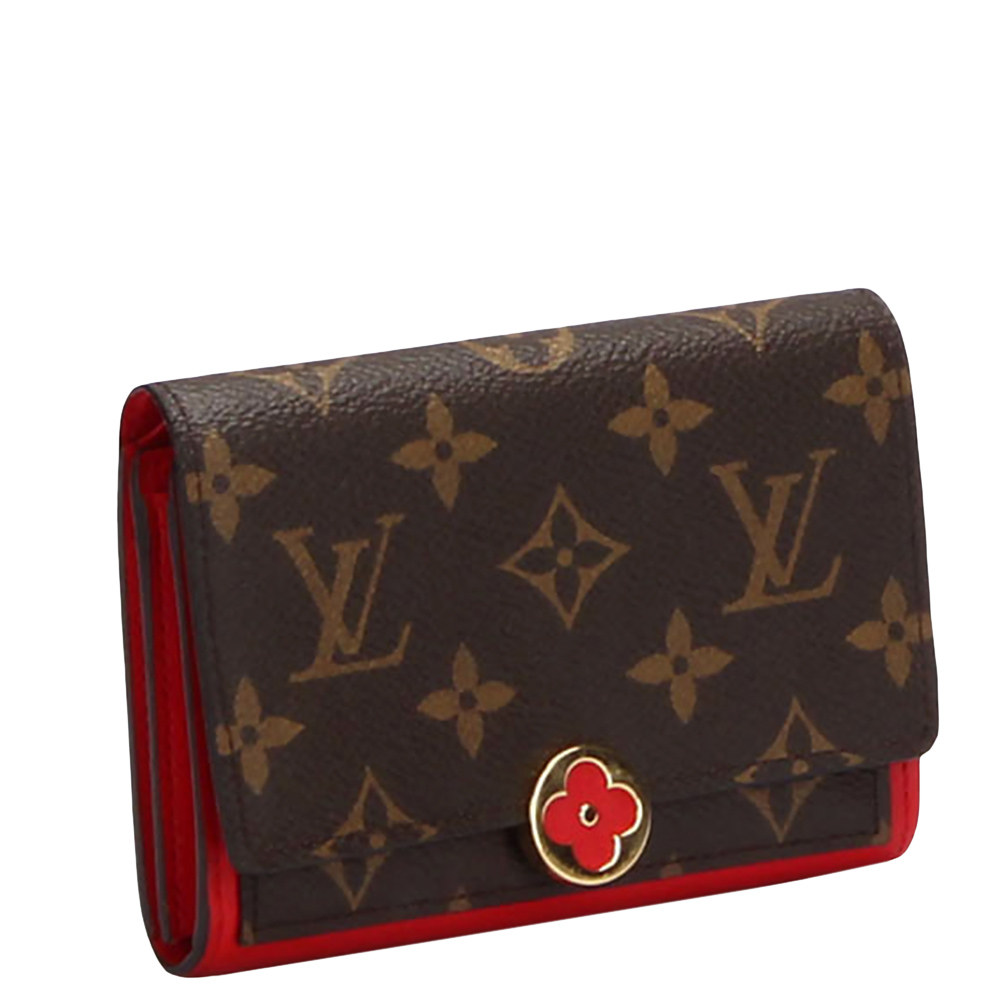 

Louis Vuitton Brown Monogram Canvas Flore Compact Wallet