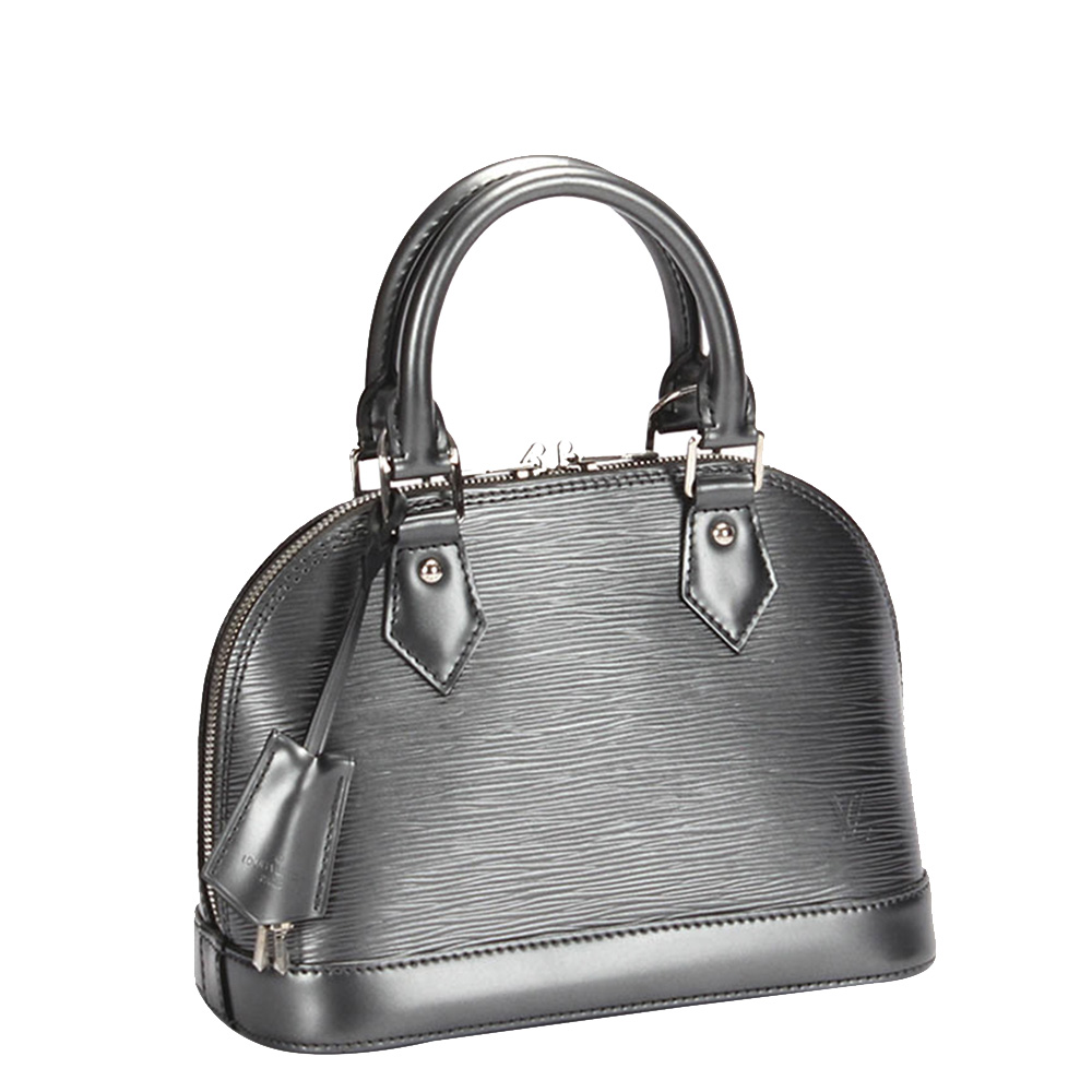 

Louis Vuitton Silver Epi Leather Alma BB Bag