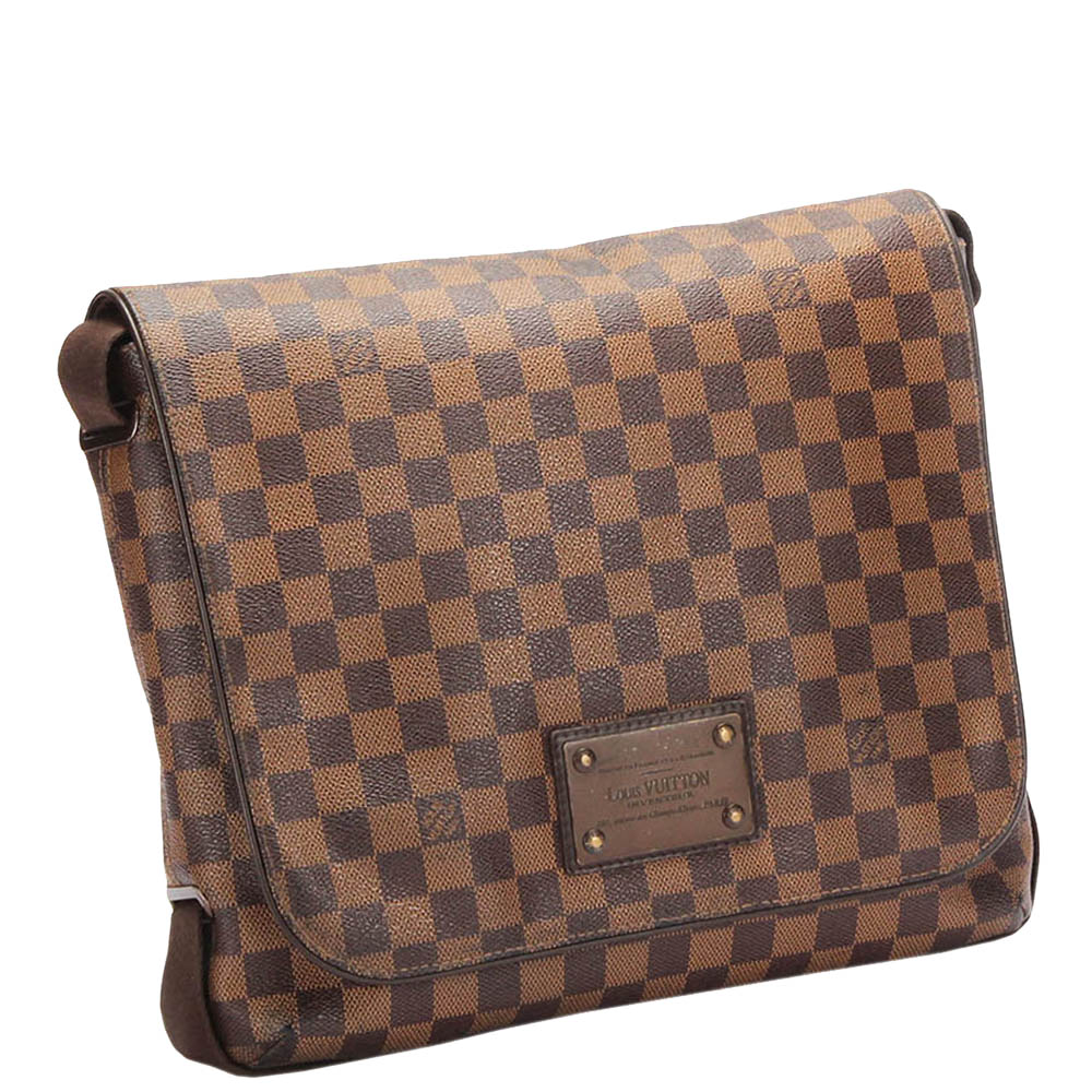 

Louis Vuitton Damier Ebene Canvas Brooklyn MM Bag, Brown