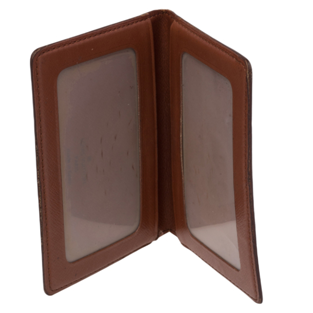 

Louis Vuitton Monogram Canvas ID Card Holder Wallet, Brown