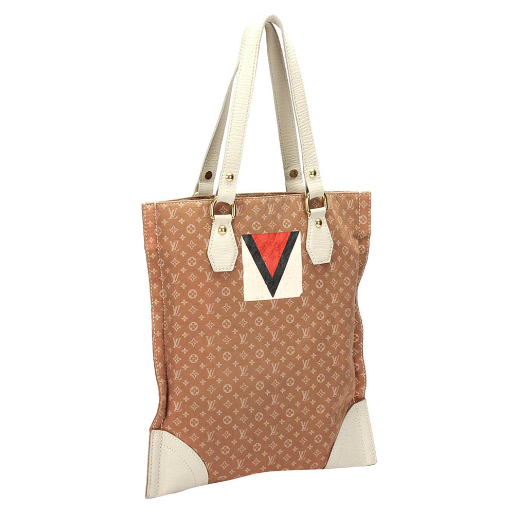 

Louis Vuitton Brown Canvas Fabric Mini Lin Tanger Tote Bag