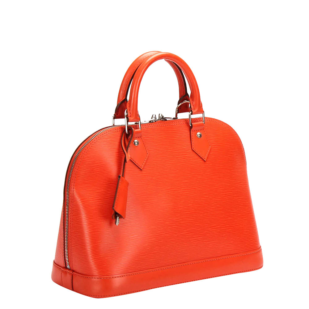 

Louis Vuitton Orange Epi Leather Alma PM Bag