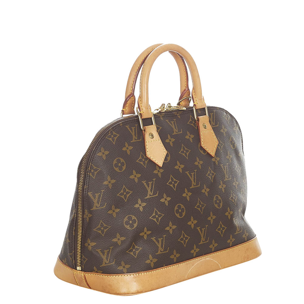 

Louis Vuitton Monogram Canvas Alma PM Bag, Brown