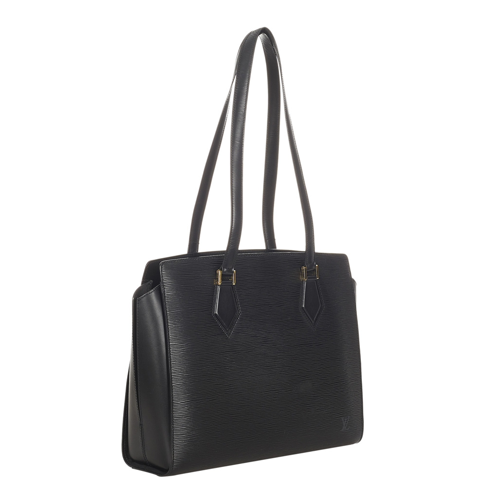 

Louis Vuitton Black Epi Leather Dupleix Bag