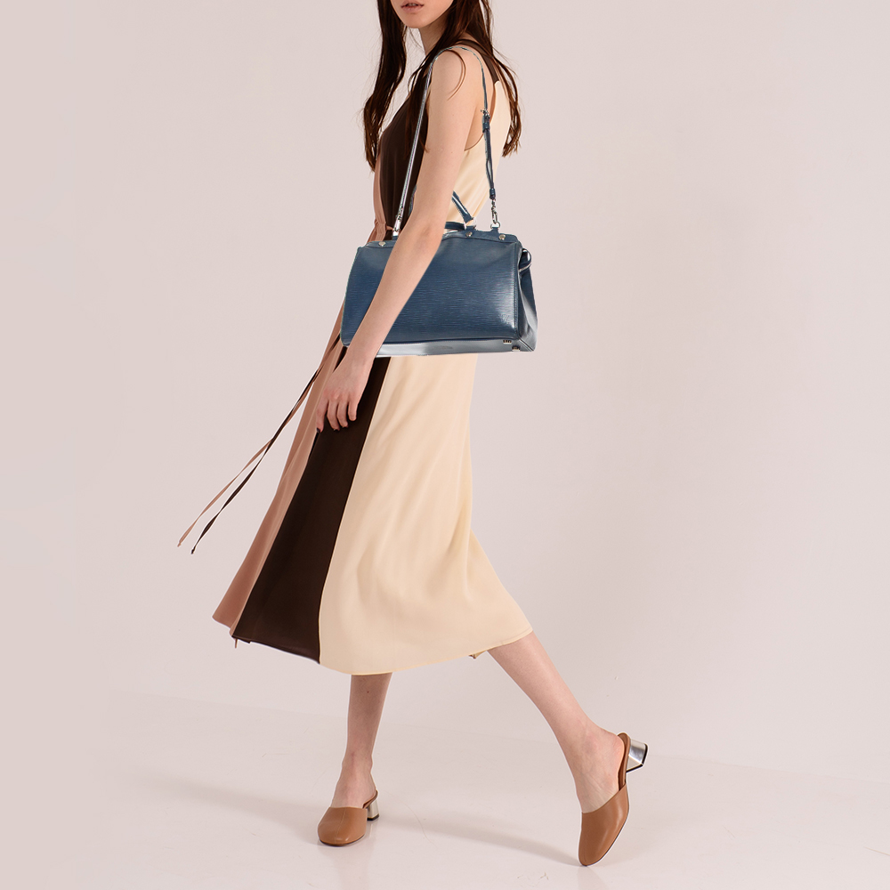 

Louis Vuitton Indigo Blue Epi Leather Brea MM Bag