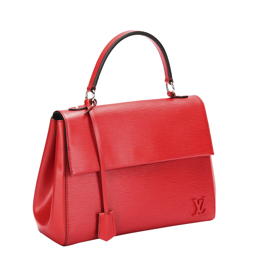 

Louis Vuitton Red Leather Cluny MM Shoulder Bag