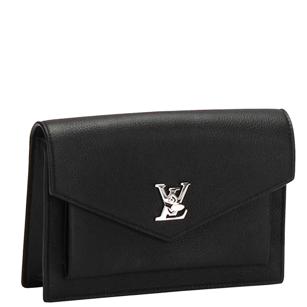 

Louis Vuitton Black Calf Leather My Lock Me BB Shoulder Bag