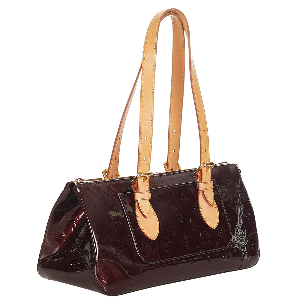 

Louis Vuitton Brown Monogram Vernis Rosewood Avenue Bag