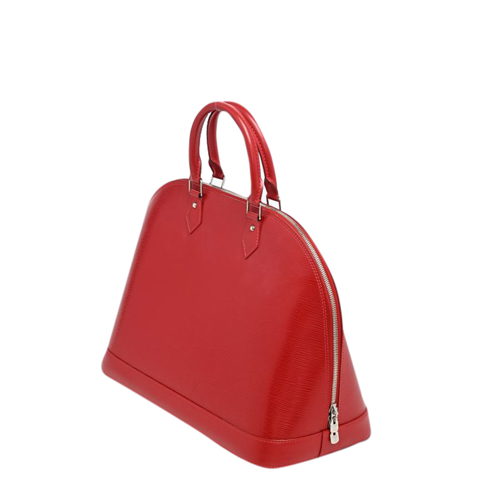 

Louis Vuitton Red Epi Leather Alma GM Bag