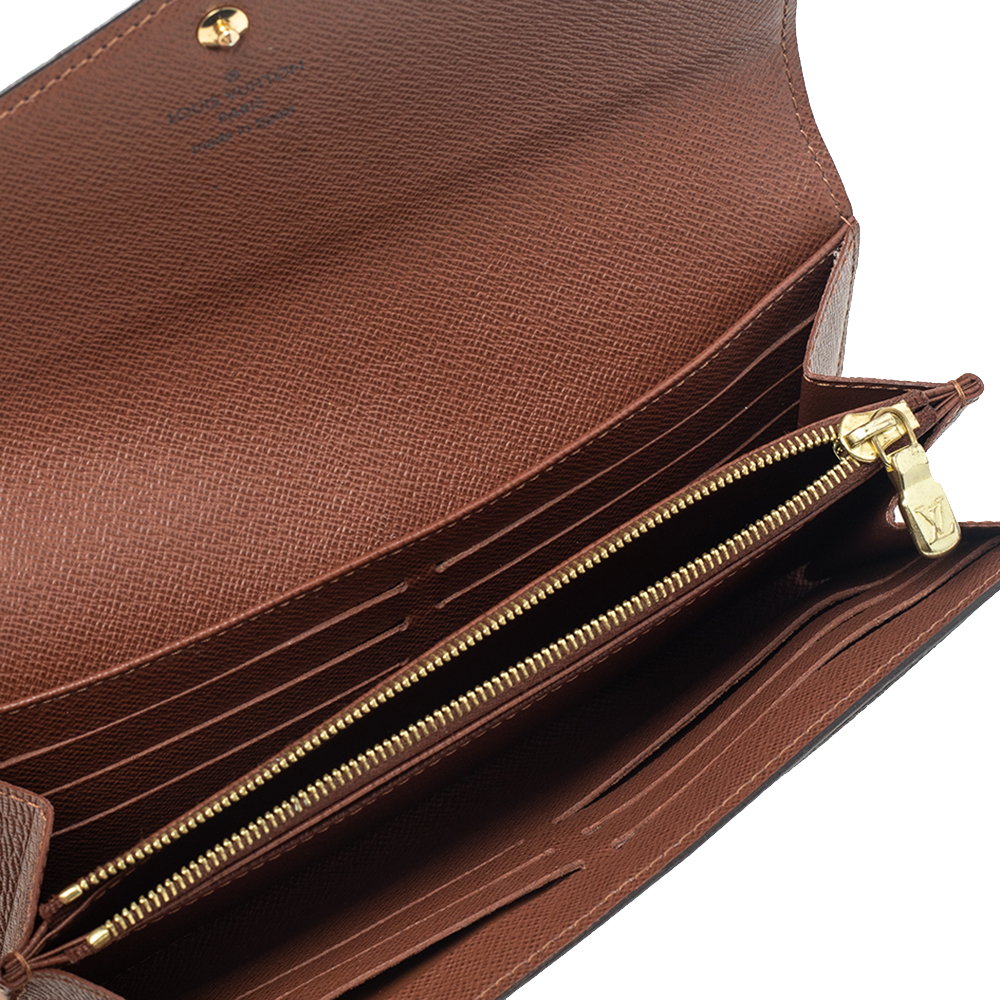 

Louis Vuitton Monogram Canvas Sarah NM3 Wallet, Brown