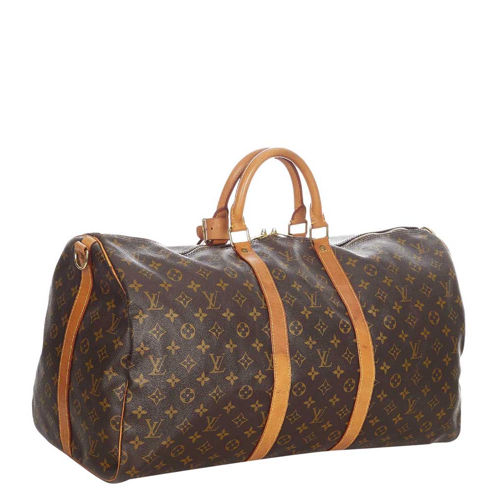 

Louis Vuitton Monogram Keepall Bandouliere 55 Bag, Brown