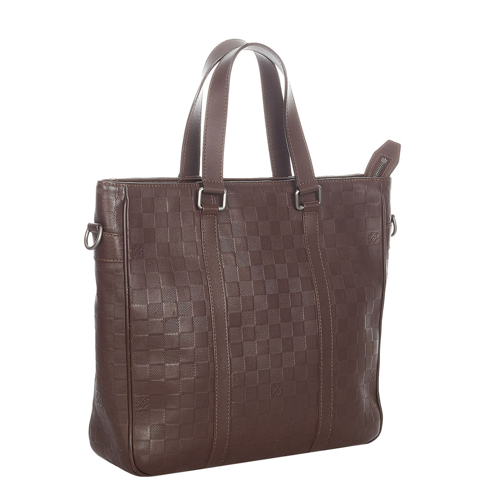

Louis Vuitton Brown Damier Infini Leather Tadao Bag