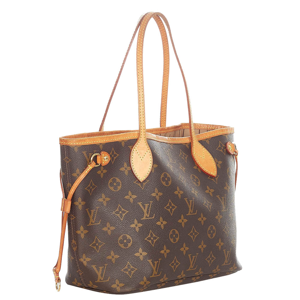 

Louis Vuitton Monogram Canvas Neverfull PM Bag, Beige