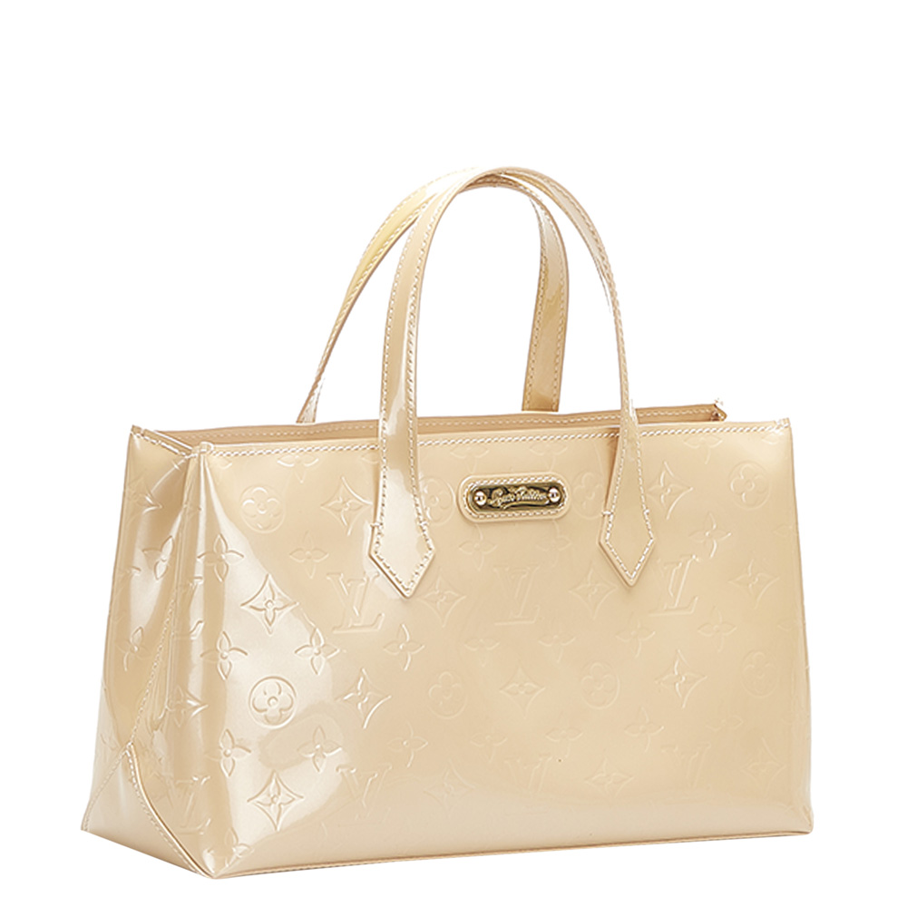 

Louis Vuitton Brown Leather Wilshire PM Shoulder Bag, Beige
