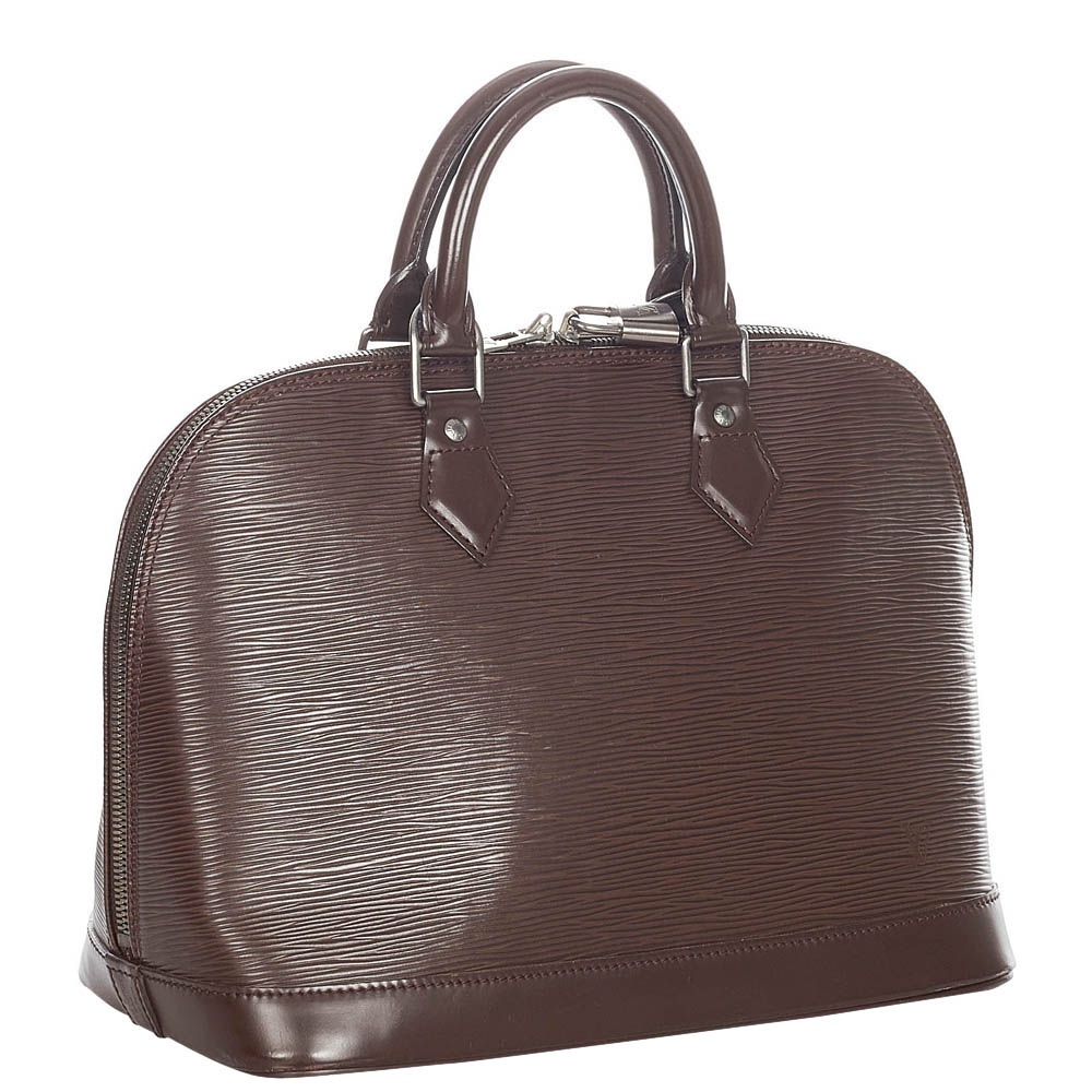 

Louis Vuitton Brown Epi Leather Alma PM Bag