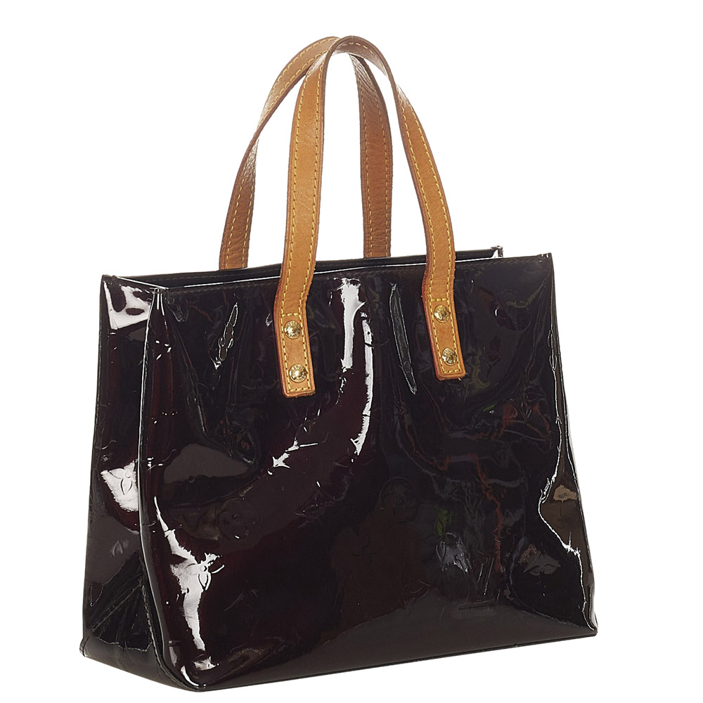 

Louis Vuitton Brown Monogram Vernis Reade PM Bag