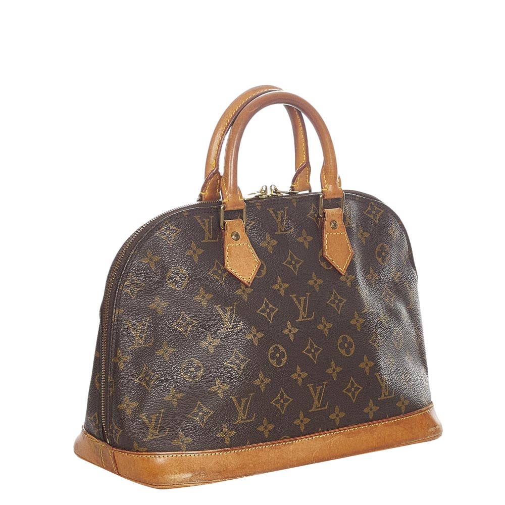 

Louis Vuitton Monogram Canvas Alma PM Bag, Brown