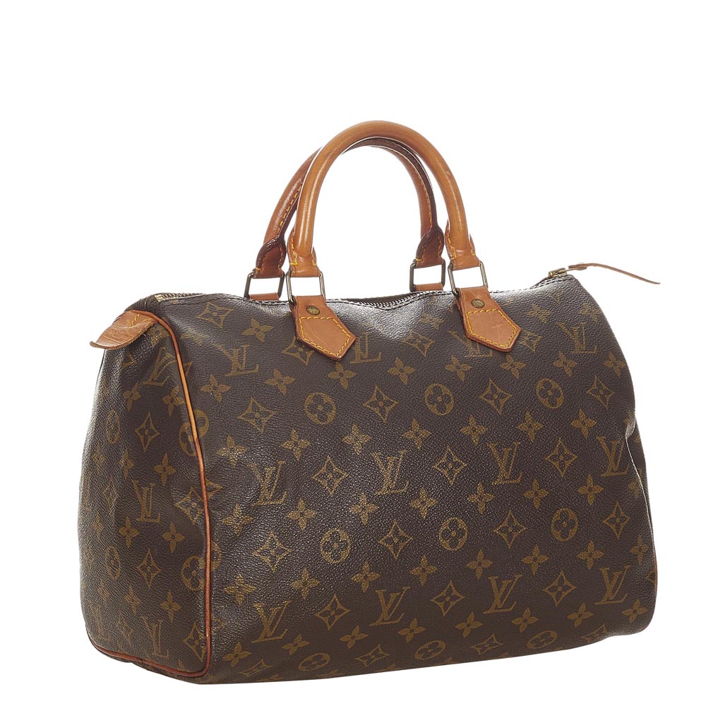 

Louis Vuitton Brown Monogram Canvas Speedy 30 Satchel