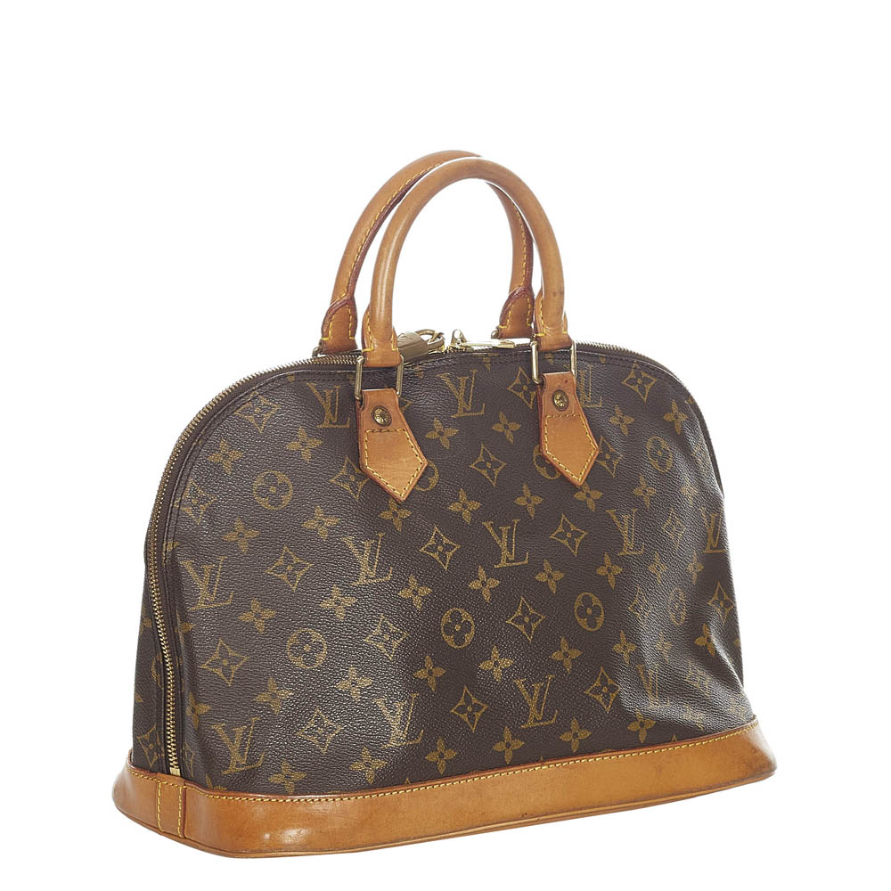 

Louis Vuitton Brown Monogram Canvas Alma PM Satchel