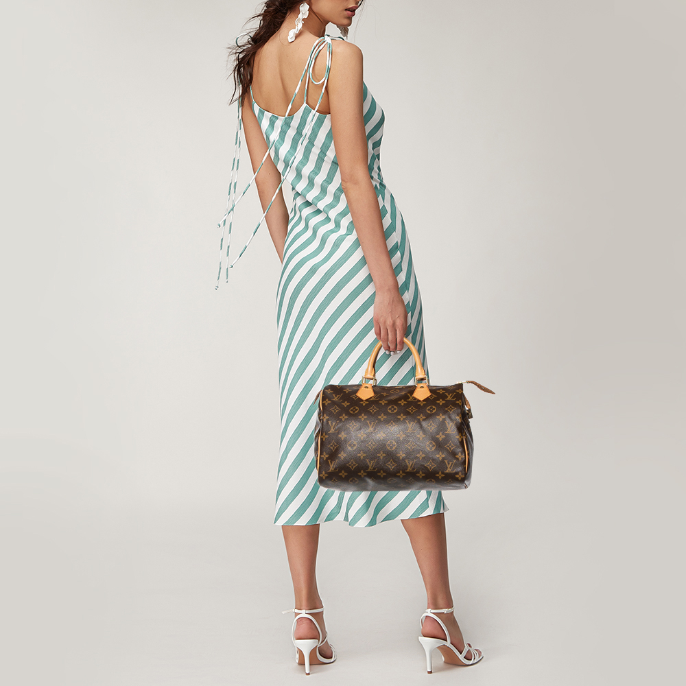 

Louis Vuitton Monogram Canvas Speedy 30 Bag, Brown