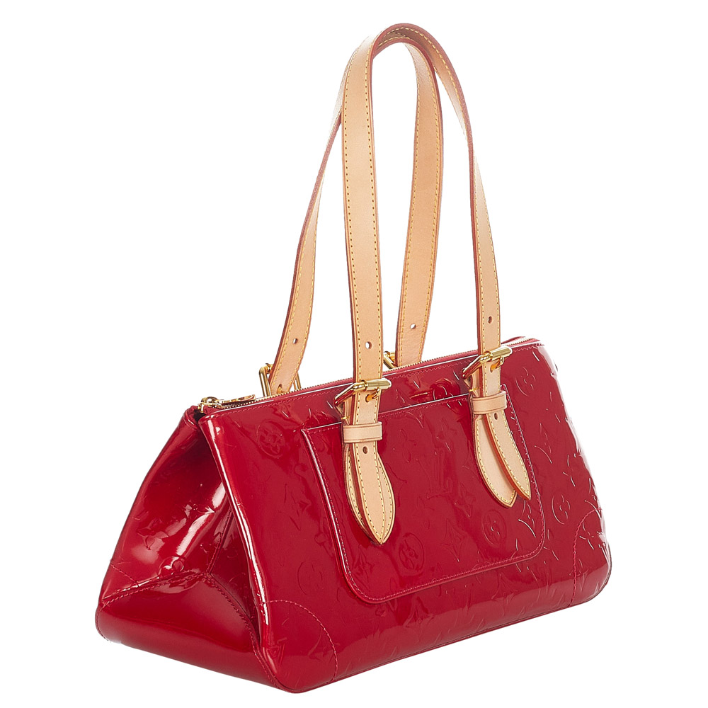 

Louis Vuitton Red Monogram Vernis Rosewood Avenue bag
