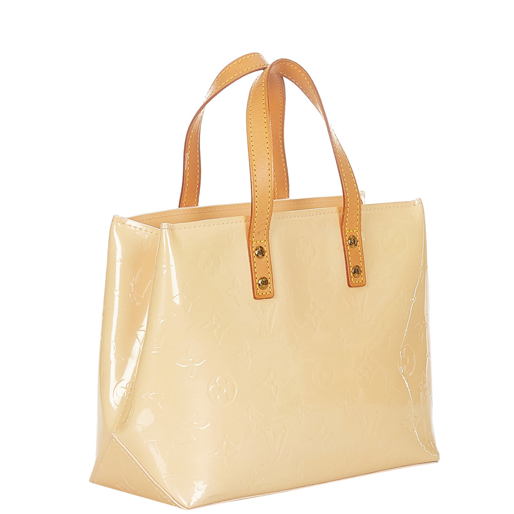 

Louis Vuitton Beige Monogram Vernis Reade PM Bag