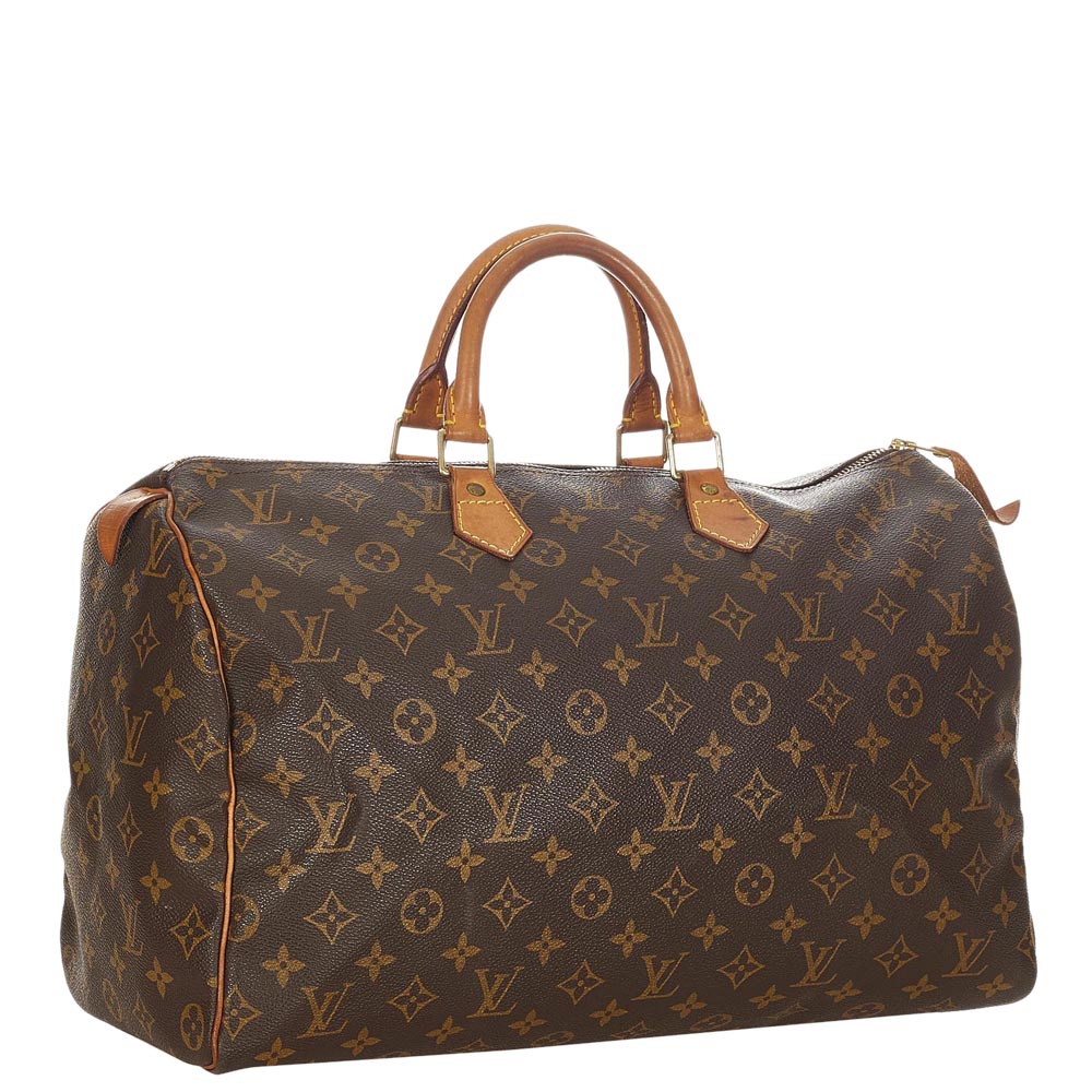 

Louis Vuitton Brown Monogram Canvas Speedy 40 Top Handle Bag