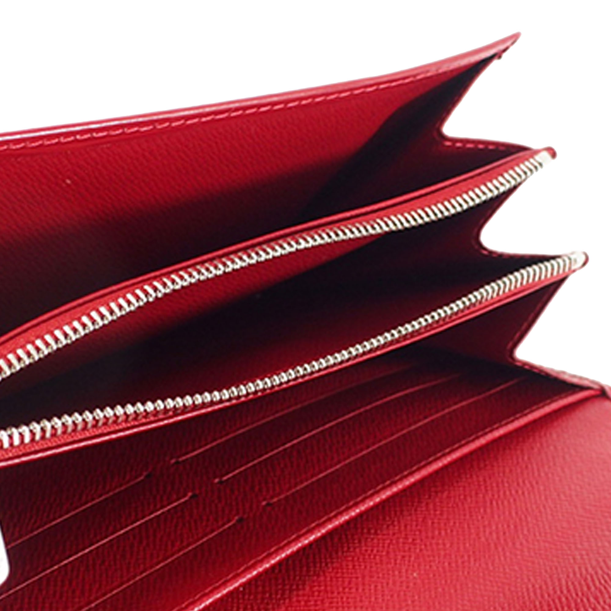 

Louis Vuitton Red Leather Portefeuille Sarah Wallet