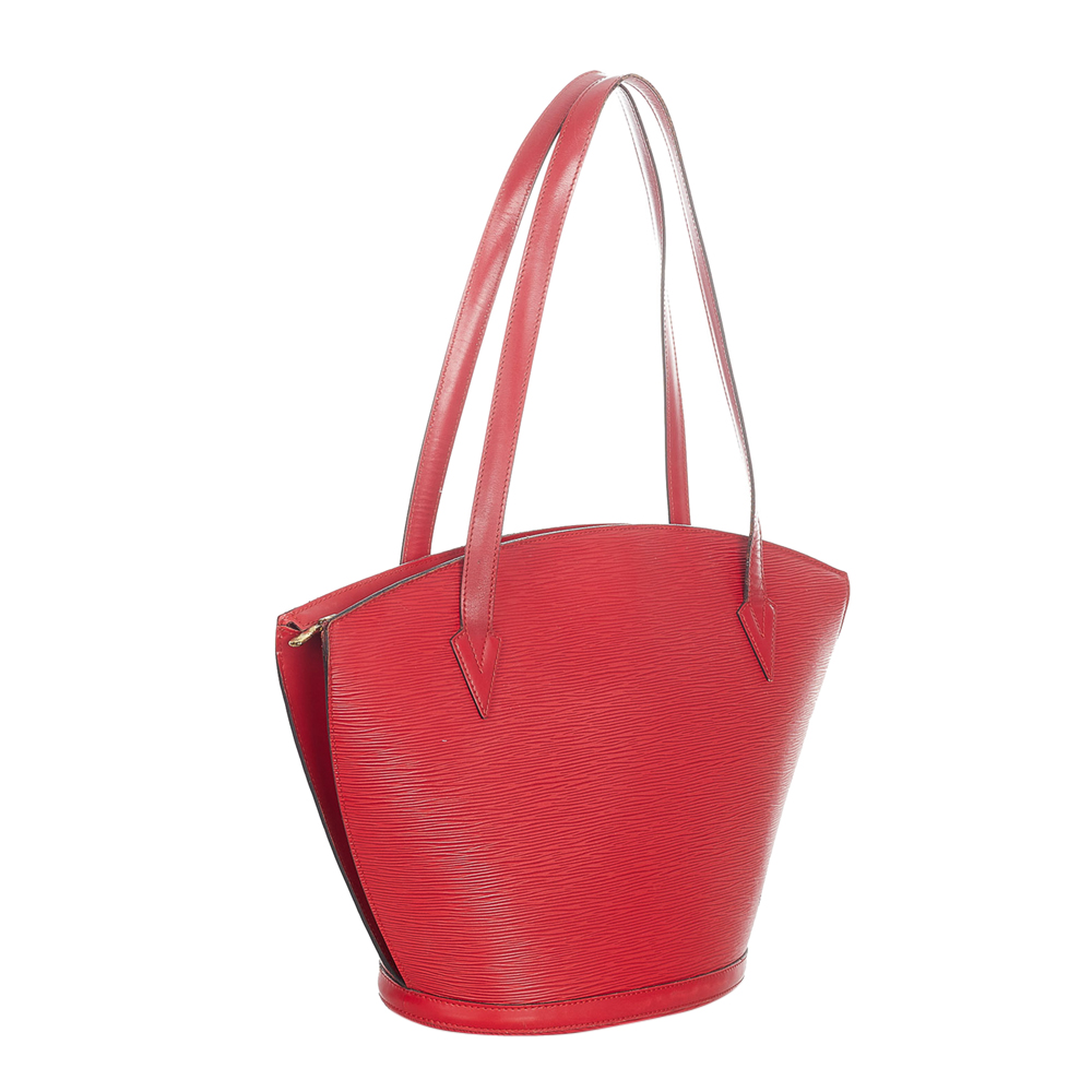

Louis Vuitton Red Epi Leather Saint Jacques PM Shoulder Bag
