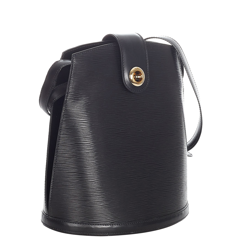 

Louis Vuitton Black Epi Leather Cluny Shoulder Bag