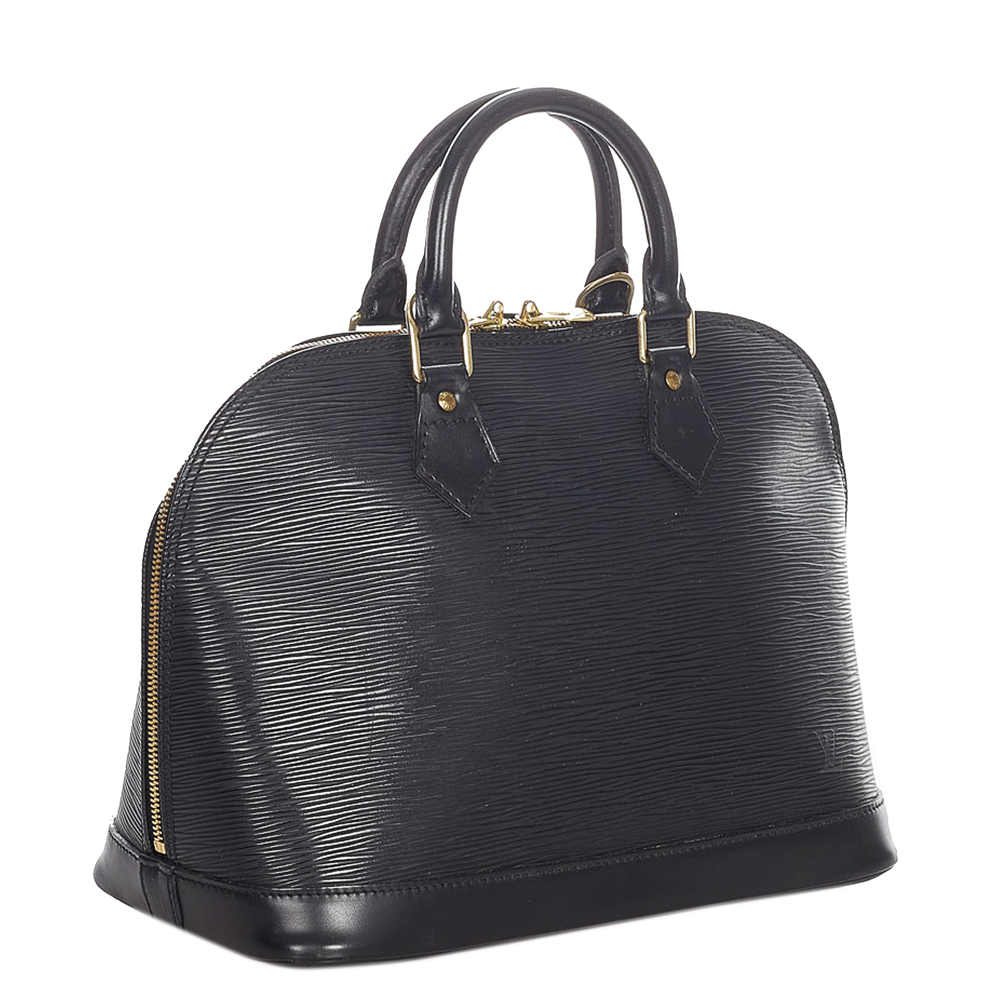 

Louis Vuitton Black Epi Leather Alma PM Bag