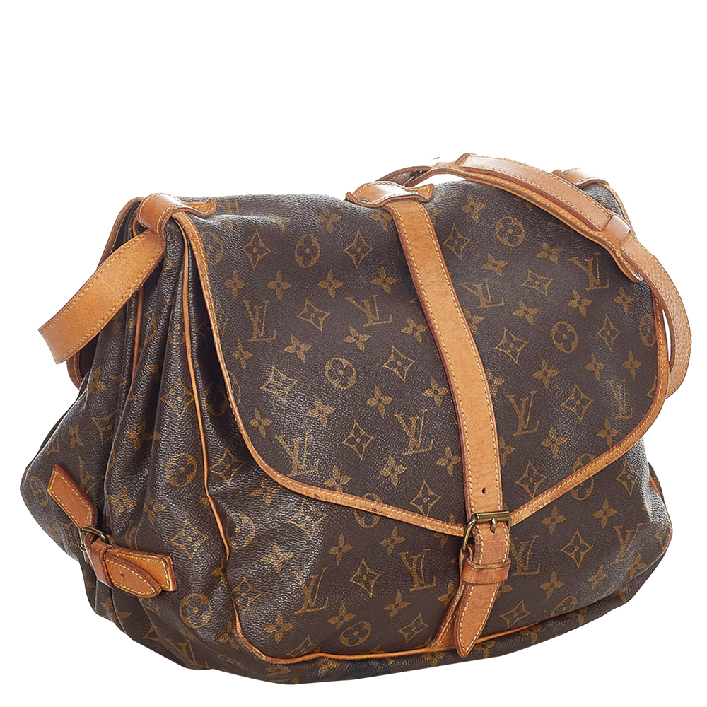

Louis Vuitton Monogram Canvas Saumur 35 Bag, Brown