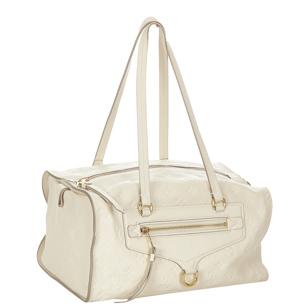 

Louis Vuitton White Monogram Empreinte Leather Inspiree Bag