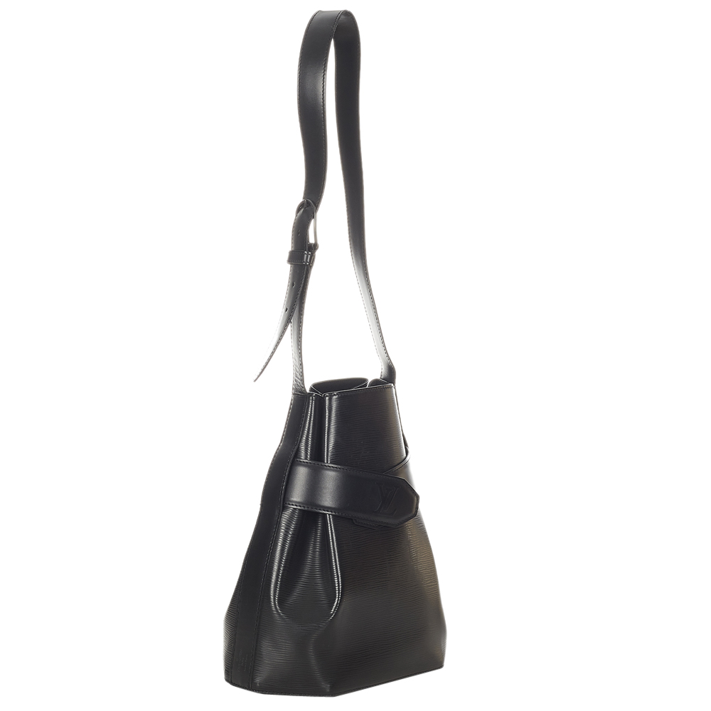 

Louis Vuitton Black Epi Leather Sac D'Epaule Bag