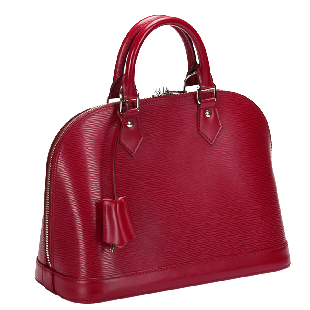 

Louis Vuitton Red Epi Leather Alma PM Bag