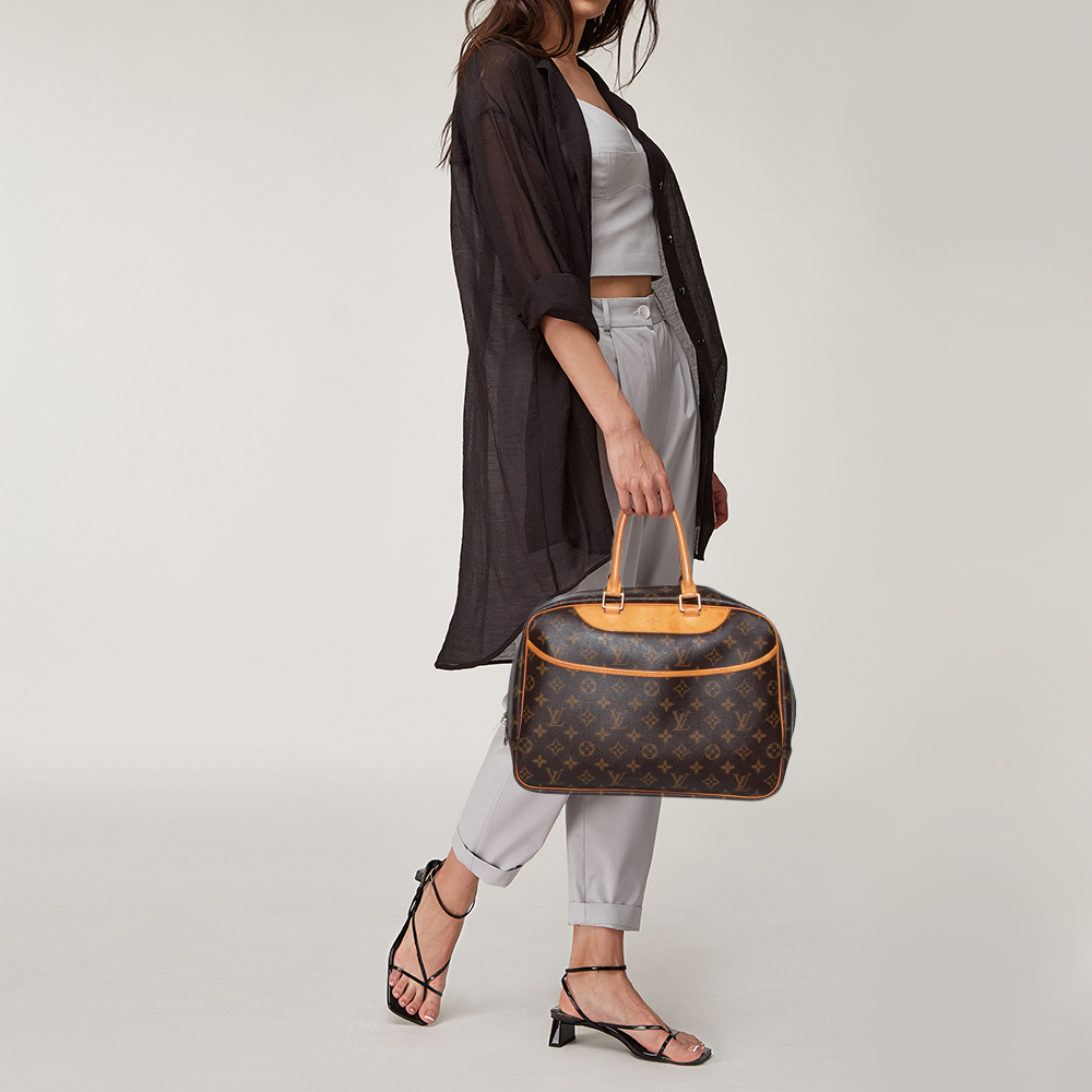 

Louis Vuitton Monogram Canvas Deauville Bag, Brown