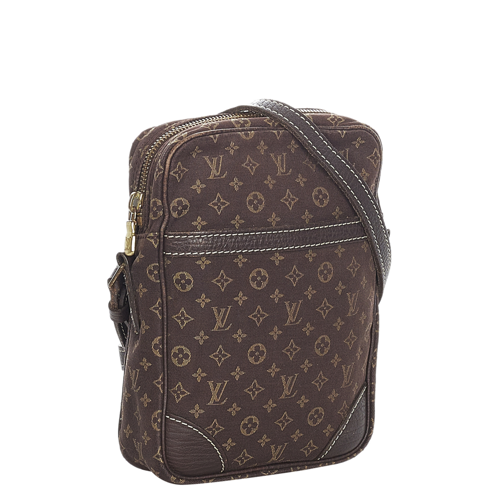 

Louis Vuitton Brown Monogram Mini Lin Canvas Danube Bag