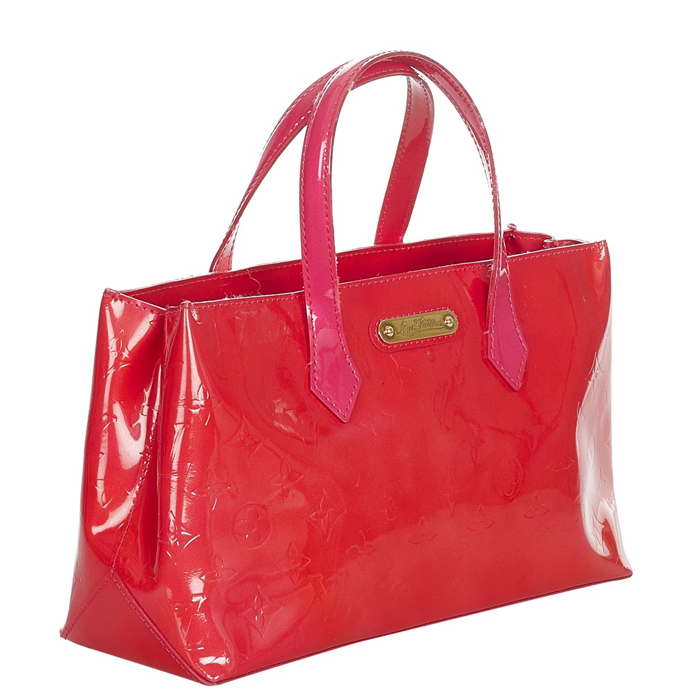 

Louis Vuitton Red Monogram Vernis Wilshire PM Bag