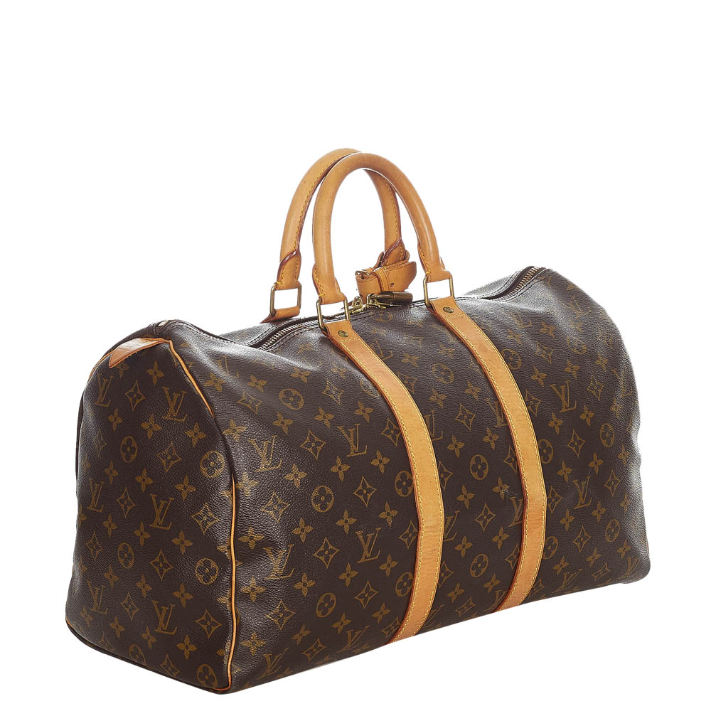 

Louis Vuitton Monogram Canvas Keepall 45 Bag, Brown