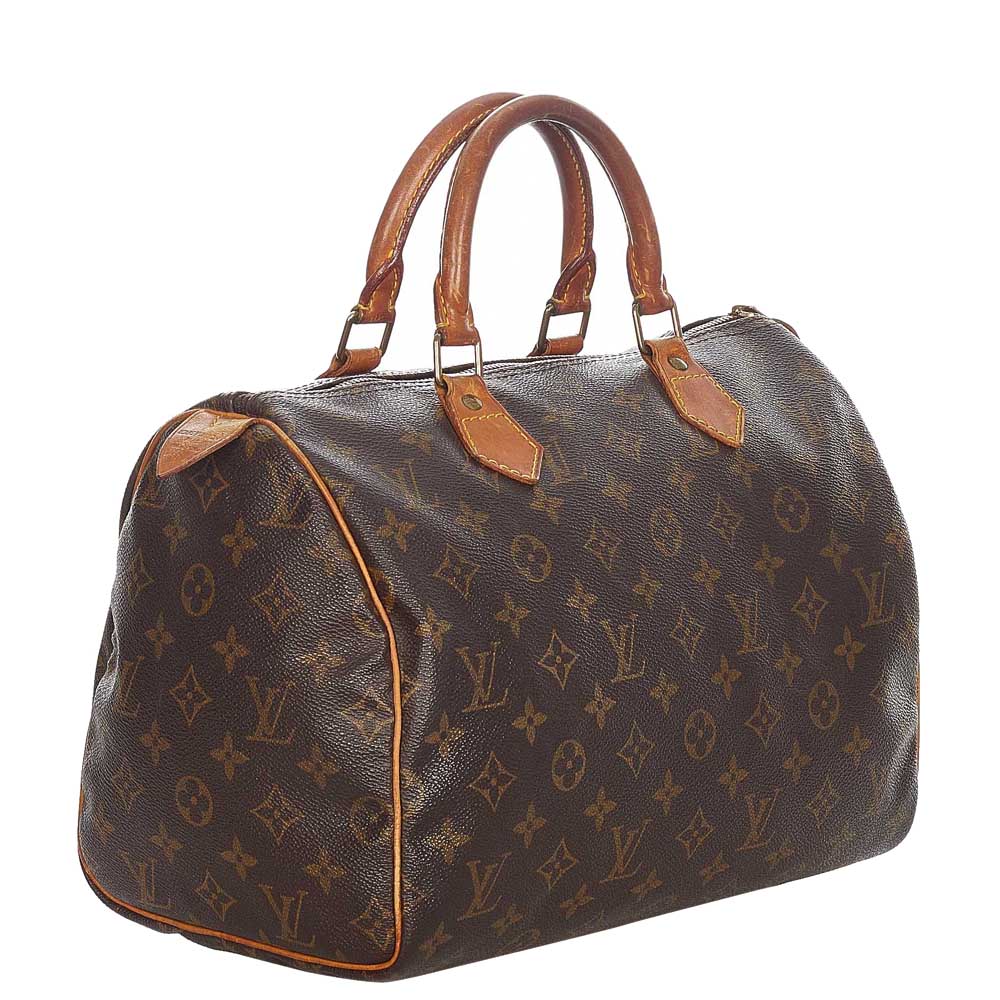 

Louis Vuitton Brown Monogram Canvas Speedy 30 Top Handle Bag